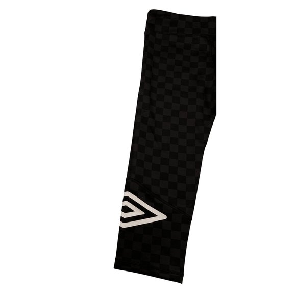 UMBRO Pants Jr. Women's Checkered Straight Leg Yoga Capri Stretch Black Gray XL - Picture 11 of 13